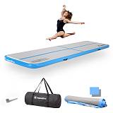 Inflatable Exercise Mat inSPORTline Airstunt 300 x 100 x 10 cm White
