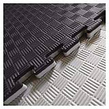 VIKING Επαγγελματικό Δάπεδο Ασφαλείας EVA, πάχους 3.0 εκ. Puzzle (Μαύρο/Γκρι)