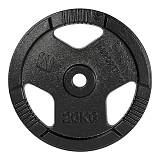 Cast Iron Weight Plate 20kg(30mm)Black inSPORTline