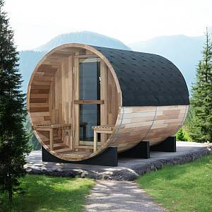 Barrel Sauna inSPORTline Viduor 600 – Cedar Wood