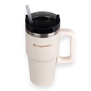 Insulated Travel Mug (Beige) inSPORTline Misakafi Tumbler 600 ml