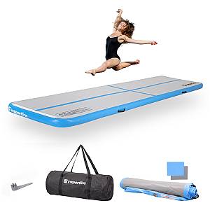 Inflatable Exercise Mat inSPORTline Airstunt 400 x 100 x 10 cm White