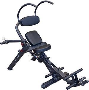 Body-Solid Semi-Recumbent Ab Bench-Black