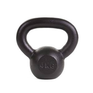 KETTLEBELL 4kg BLACK MAT OPTIMUM