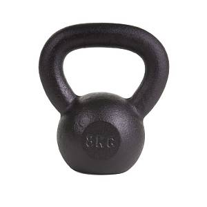 KETTLEBELL 8KG BLACK MAT OPTIMUM