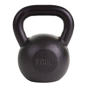 KETTLEBELL 20KG BLACK MAT OPTIMUM