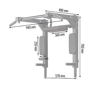ΜΟΝΌΖΥΓΟ - ΔΊΖΥΓΟ ΤΟΊΧΟΥ INSPORTLINE L-BAR