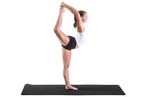 TPE YOGA MAT 183x61x0,6cm (ΜΑΥΡΟ/ΓΚΡΙ)