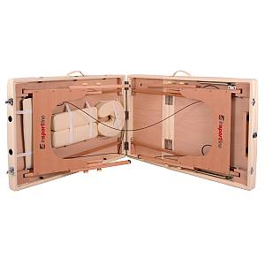 Κρεβάτι μασάζ inSPORTline καφέ Japane ξύλινο