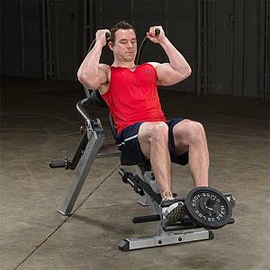 Body-Solid Semi-Recumbent Ab Bench-Black
