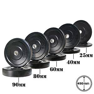 RUBBER BUMPER PLATE 15kg OPTIMUM