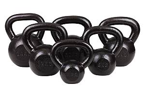 KETTLEBELL 4kg BLACK MAT OPTIMUM