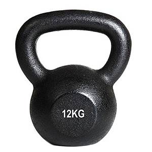 KETTLEBELL 12KG BLACK MAT OPTIMUM