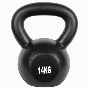 KETTLEBELL 14KG BLACK MAT OPTIMUM