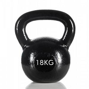 KETTLEBELL 18KG BLACK MAT OPTIMUM