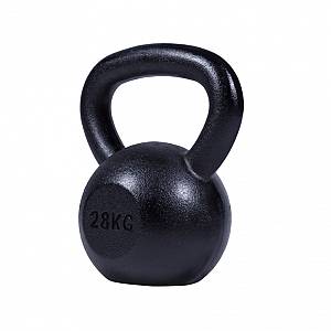 KETTLEBELL 28KG BLACK MAT OPTIMUM