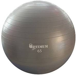 GYM BALL 65CM (ΓΚΡΙ) ANTI-BURST 1100GR OPTIMUM