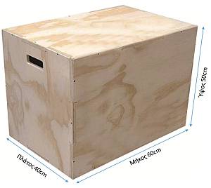 PLYOMETRIC BOX 60x50x40cm (PLYO BOX) OPTIMUM