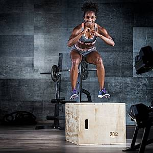 PLYOMETRIC BOX WOOD 70X60X50CM OPTIMUM