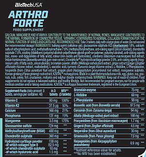 Arthro Forte 120tabs (BIOTECH USA)