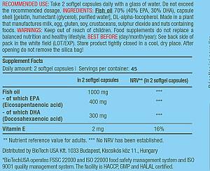 Mega Omega 3 90softgels (BIOTECH USA)