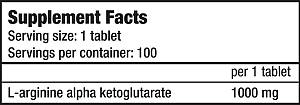 AAKG 1000mg 100tabs (BIOTECH USA)