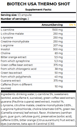 Thermo Shot 60ml (BIOTECH USA)