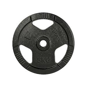 Cast Iron Weight Plate 5kg(30mm)Black inSPORTline