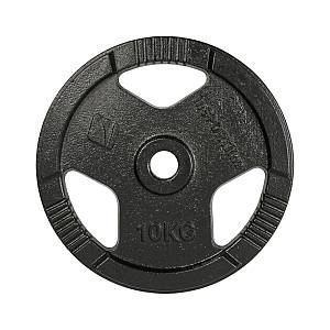 Cast Iron Weight Plate 10kg(30mm)Black inSPORTline