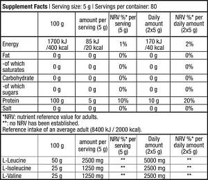 100% BCAA 400gr (BIOT)