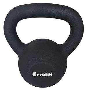 KETTLEBELL 12KG BLACK MAT OPTIMUM