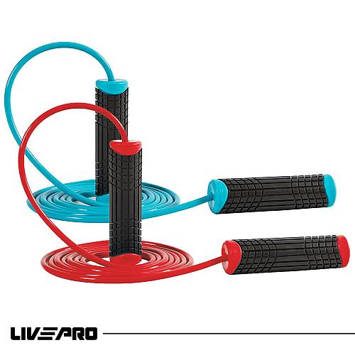 Live Pro Σχοινάκι Skipping PVC (Μαύρο/Μπλε)
