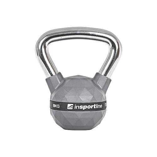 RUBBER-COATED 8KG KETTLEBELL INSPORTLINE PU