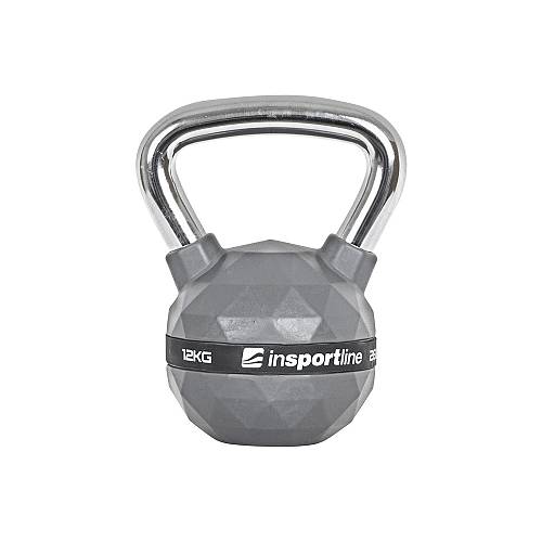 RUBBER-COATED 12KG KETTLEBELL INSPORTLINE PU