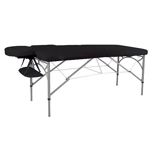 Κρεβάτι μασάζ inSPORTline (ΜΑΥΡΟ) Tamati 2 αλουμινίου