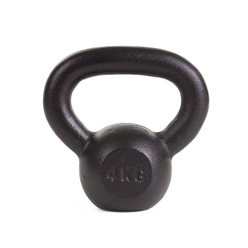 KETTLEBELL 4kg BLACK MAT OPTIMUM