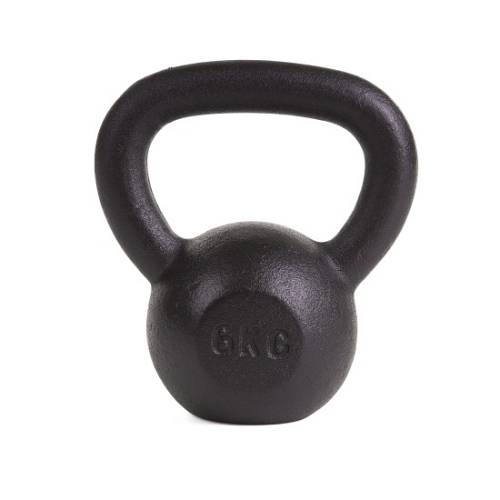 KETTLEBELL 6KG BLACK MAT OPTIMUM