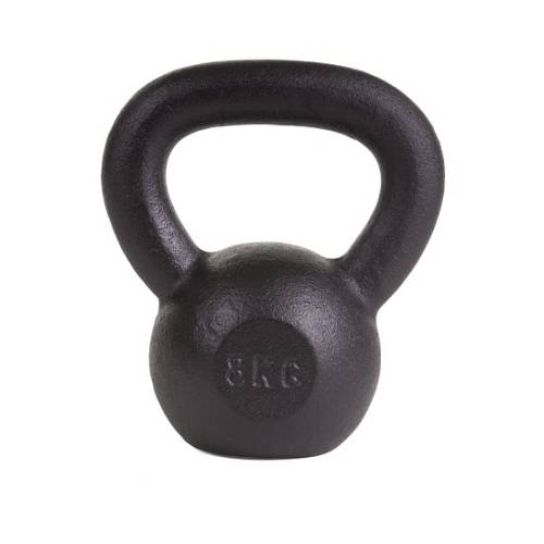KETTLEBELL 8KG BLACK MAT OPTIMUM