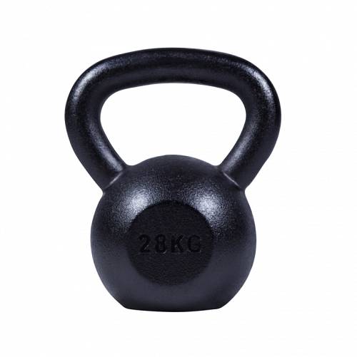 KETTLEBELL 28KG BLACK MAT OPTIMUM
