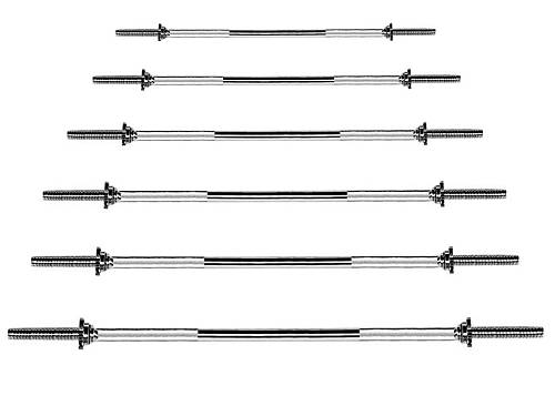 Viking Straight Bars Μπάρες Ίσιες Βιδωτές Φ28 - 1.20m