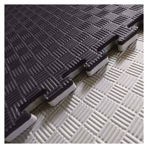 VIKING Επαγγελματικό Δάπεδο Ασφαλείας EVA, πάχους 2.0 εκ. Puzzle (Μαύρο/Γκρι)