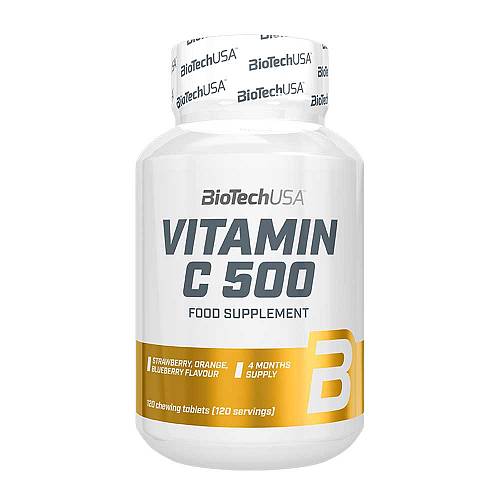 Vitamin C 500 120 Chewing Tabs (BIOTECH USA)