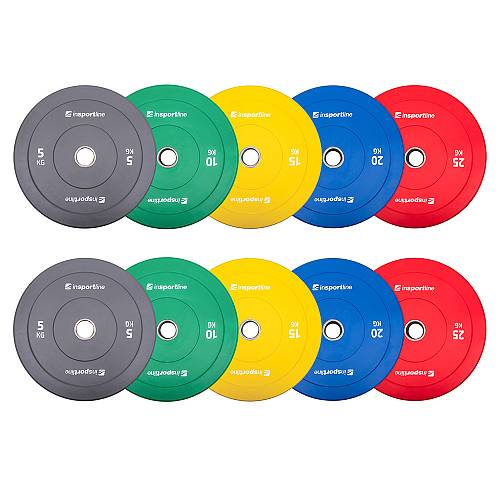 RUBBER BUMPER PLATE SET 150KG inSPORTline