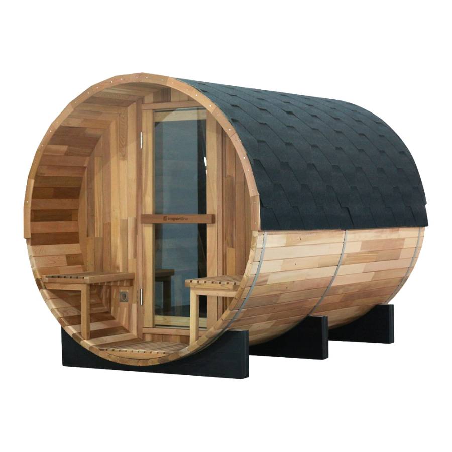Barrel Sauna inSPORTline Viduor 600 – Cedar Wood