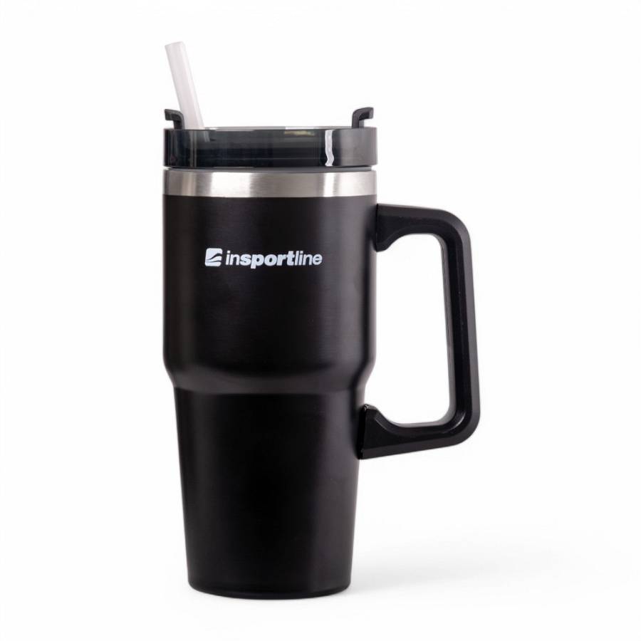 Insulated Travel Mug (Black) inSPORTline Misakafi Tumbler 600 ml