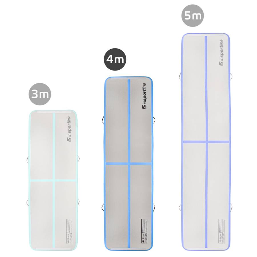 Inflatable Exercise Mat inSPORTline Airstunt 400 x 100 x 10 cm White