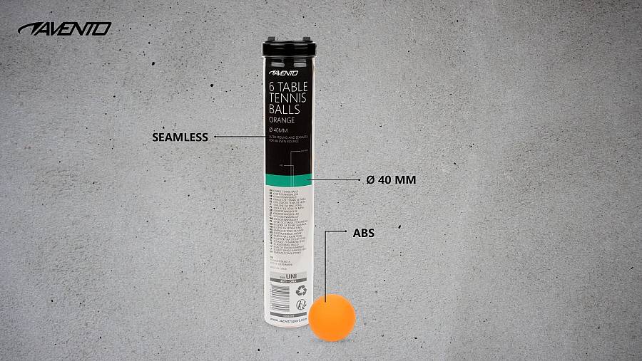 Avento Μπαλάκια Ping Pong Πορτοκαλί (6 τεμάχια)