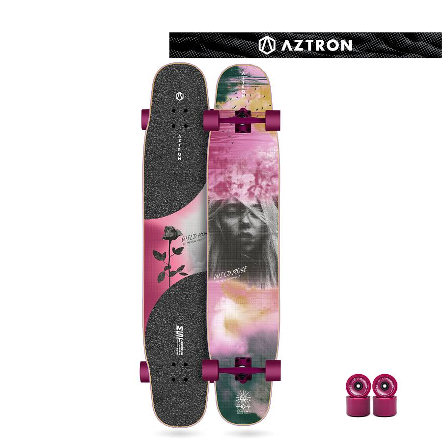 DANCEBOARD/SKATEBOARD WILD ROSE 45.5  by Aztron®