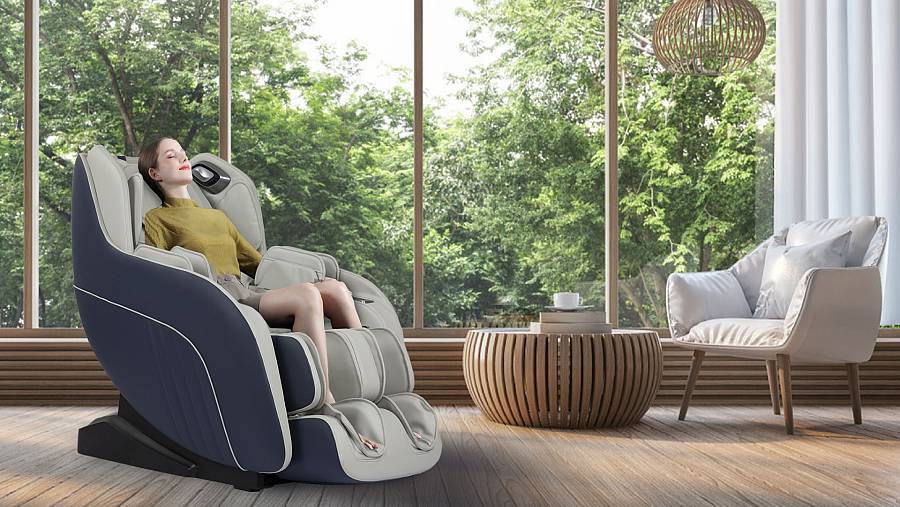 Πολυθρόνα Μασάζ Life Care by i-Rest SL-A196-2 (Γκρι/Μπλε)