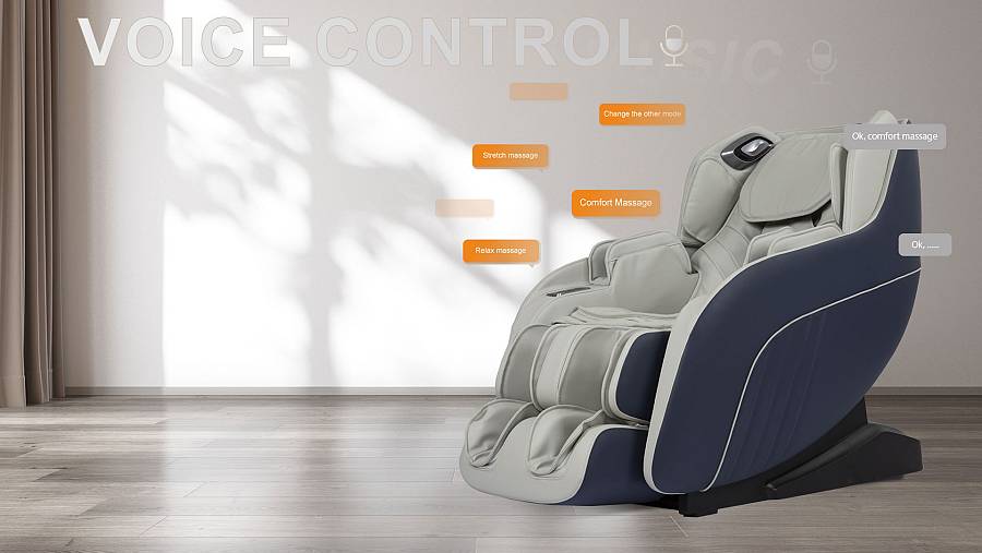 Πολυθρόνα Μασάζ Life Care by i-Rest SL-A196-2 (Γκρι/Μπλε)